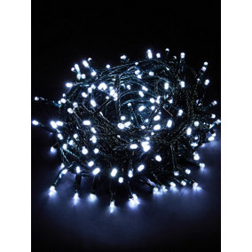 300 Bright White Low Voltage Mains Powered LED Waterproof String Lights with optional timer & memory