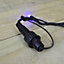 300 Electric Blue LED Super-Long 29.9m Connectable Lights on a Black Cable
