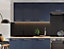 300 Kitchen Wall Unit 30cm Cabinet Navy Dark Blue Soft Close Copper Handle Nora