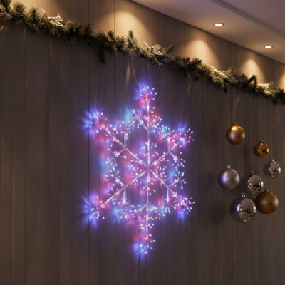 300 LED Multicolour Starburst Snowflake