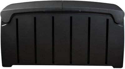 300 Litre Garden Storage Box 115cm x 55cm x 60cm - Black