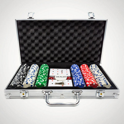 300 Piece Poker Set Including Chips - 6