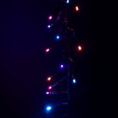3000 LED 37.2m Premier Christmas Outdoor Cluster Timer Lights in Rainbow - 4