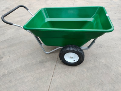 300L / 250Kg Bristol Tool Company Outdoor Plastic Wheelbarrow with Pneumatic Wheels