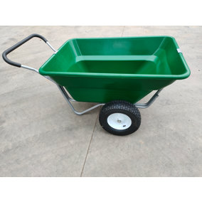 300L / 250Kg Bristol Tool Company Outdoor Plastic Wheelbarrow with Pneumatic Wheels
