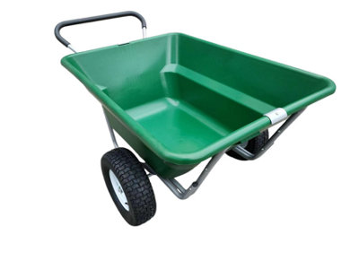 300L / 250Kg Bristol Tool Company Outdoor Plastic Wheelbarrow with Pneumatic Wheels
