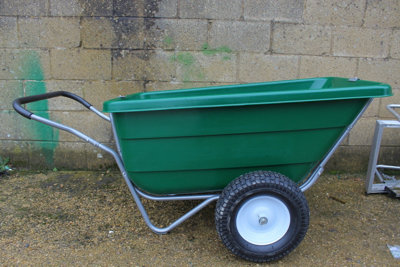 300L / 250Kg Bristol Tool Company Outdoor Plastic Wheelbarrow with Pneumatic Wheels - 7