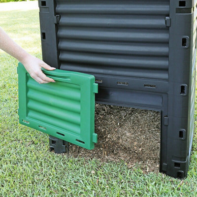 300L Garden Composter Bin Large Outdoor Organic Waste Compost Converter ...