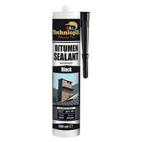 300ml Black Bitumen Sealant Fix For Roof Gutter Pipes Joints Concrete Wheel Arch
