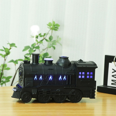 300ml Train Shape Essential Oil Diffuser with Remote Control, 2 Lighting Modes and Cool Mist for Home/Office