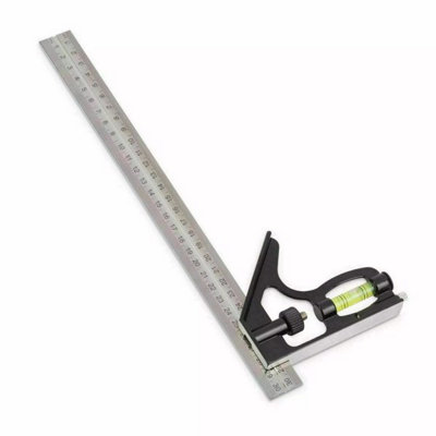 300mm (12") Adjustable Engineer Combination Square Set Square