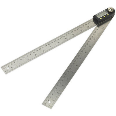 300mm Digital Angle Rule - Digital Display - Metric & Imperial - Angle ...