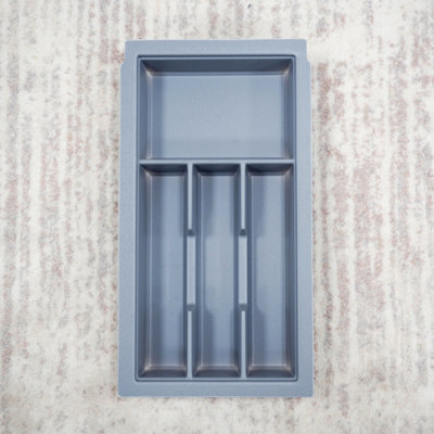 300mm Grey Cutlery Tray for Blum Metabox Drawer