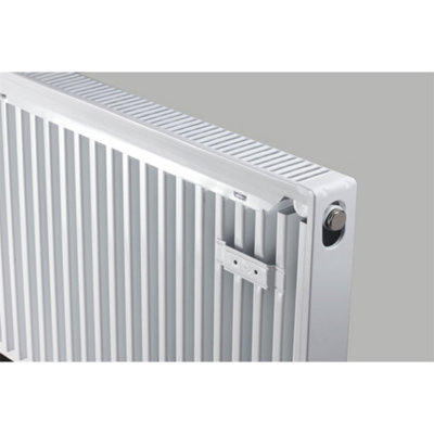 300mm (H) x 1200mm (W) - Type 11 Radiator - Single Panel Convector - White Enamel (RAL 9016) - (0.3m x 1.2m) (12" x 47")