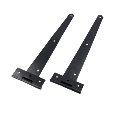 300mm Heavy Duty T Tee Hinges for Doors + Gates with Fixing Screws 4pc