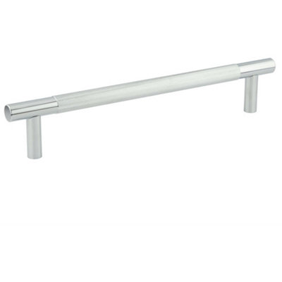 300mm Polished Chrome Bolt Through Pull Handle for Modern Interiors - Door Handle