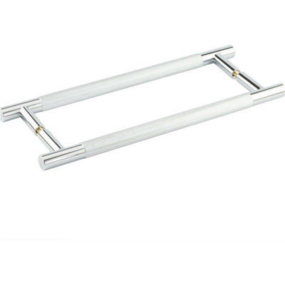 300mm Polished Chrome Pull Handle - Back to Back Style - Door Handle