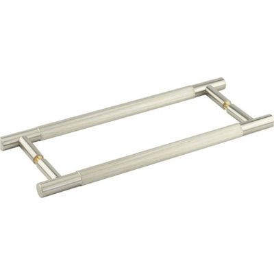 300mm Satin Nickel Pull Handle - Back to Back Design - Door Handle