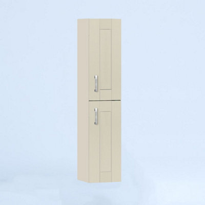 300mm Tall Wall Unit - Cambridge Solid Wood Mussel - Right Hand Hinge
