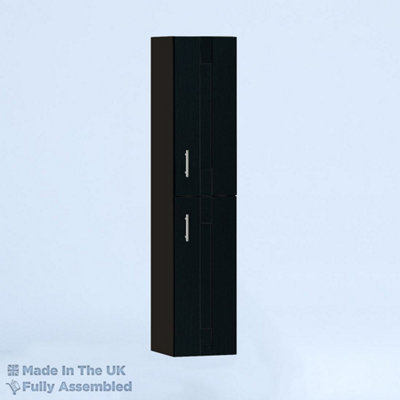 300mm Tall Wall Unit - Cartmel Woodgrain Anthracite - Right Hand Hinge