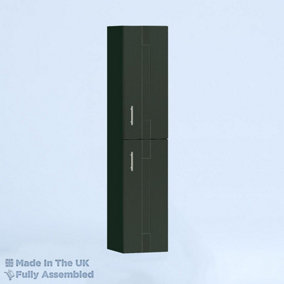 300mm Tall Wall Unit - Cartmel Woodgrain Fir Green - Left Hand Hinge