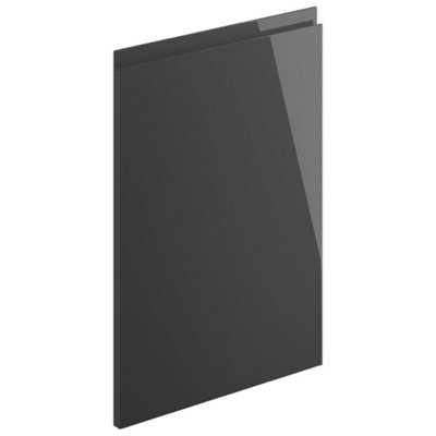 300mm Tall Wall Unit - Lucente Gloss Anthracite - Right Hand Hinge