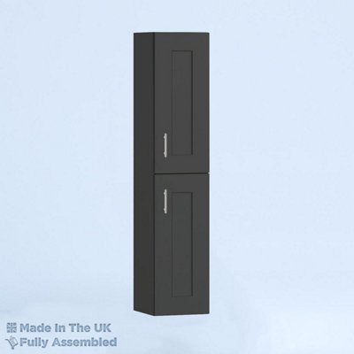 300mm Tall Wall Unit - Oxford Matt Anthracite - Left Hand Hinge