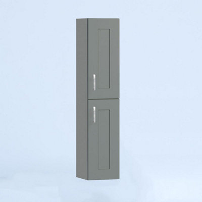 300mm Tall Wall Unit - Oxford Matt Dust Grey - Right Hand Hinge