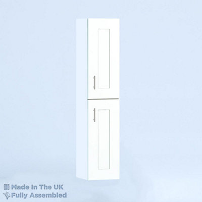 300mm Tall Wall Unit - Oxford Matt White - Left Hand Hinge