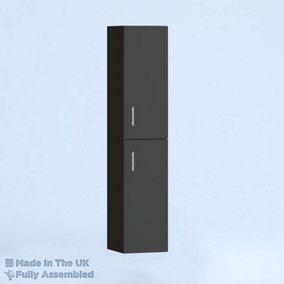 300mm Tall Wall Unit - Vivo Gloss Anthracite - Left Hand Hinge