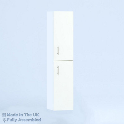 300mm Tall Wall Unit - Vivo Matt White - Left Hand Hinge