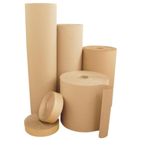 300mm x 75m Corrugated Cardboard Roll Cushioning Wrap For House Moving, Gift Wrapping & Shipping