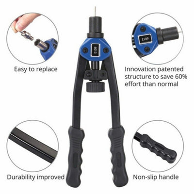 300PCS Hand Nut Tool Repair Kit Professional Riveter Rivnut Gun ...