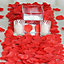 300pcs Red Silk Rose Petals Wedding Mothers Day Wedding Confetti Anniversary Table Decorations