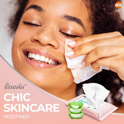 300pk Makeup Cleansing Wipes Aloe Vera Face Wipes Makeup Remover Wipes Kind to Skin Make Up Wipes Sensitive Skin Daily Use Clean M - 6