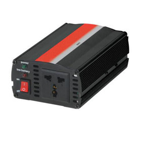 300W 12V Inverter Battery To 230V Mains Power Inc & Battery Clamps