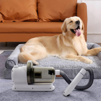 300W Multifunctional Pet Grooming Vacuum Cleaner Set, Grey
