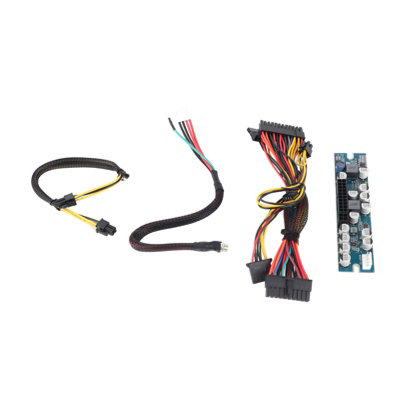 300W PC Power Supply Module with 24-Pin,AUX,and SATA Cables for DC 12V Input