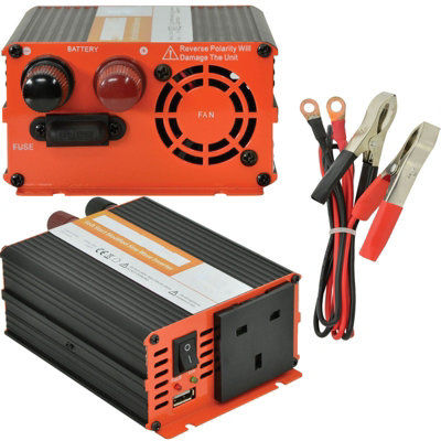 300W Power Inverter 12V DC to 230V & USB Car Caravan Converter Adapter