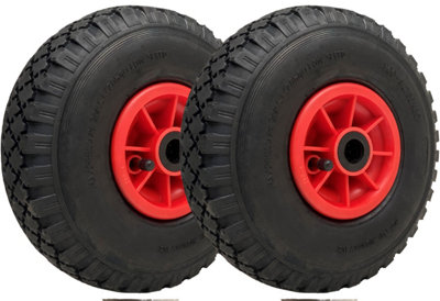 300x4 Pneumatic Wheels 260x85mm Plastic Rim 20mm Roller Bearing 150kg ...