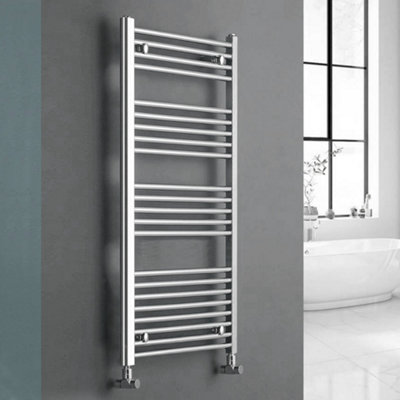 300x700mm Straight Chrome Heated Towel Warmer Ladder Rail Radiator