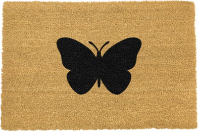 Artsy Doormats Butterfly DoormatRegular 60X40Cm from B&Q