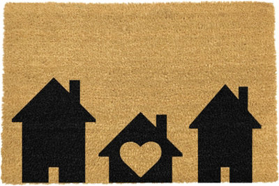 Artsy Doormats Home Is Where The Heart Is Doormat from B&Q