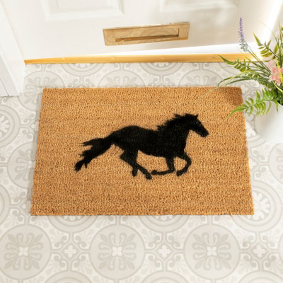 Artsy Doormats Horse DoormatRegular 60X40Cm from B&Q