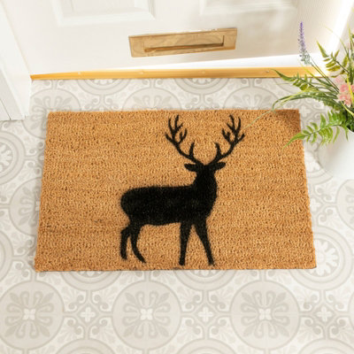 Artsy Doormats Stag DoormatRegular 60X40Cm from B&Q