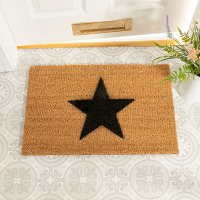 Artsy Doormats Star DoormatRegular 60X40Cm from B&Q