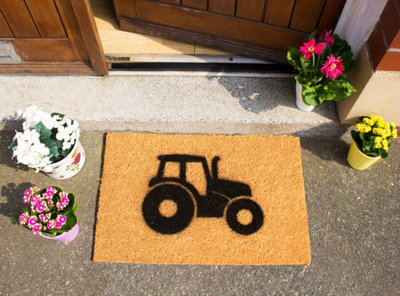 Artsy Doormats Tractor DoormatRegular 60X40Cm from B&Q