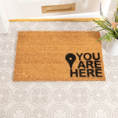 Artsy Doormats You Are Here DoormatRegular 60X40Cm from B&Q