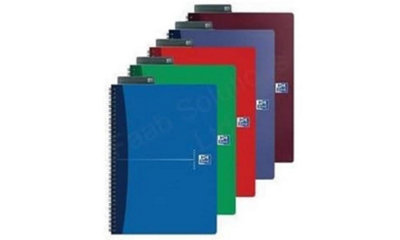 Oxford Office Essentials A5 Card Cover Wirebound Notebook Narrow Ruled With Margin 180 Page Including Repositionable from B&Q