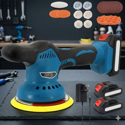 B&Q 21V Cordless Car Polisher with 2 Batteries, 22% Off